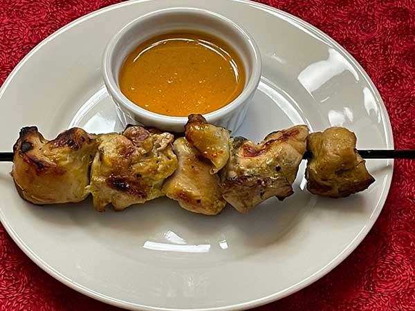 CafeRouge chicken satay with peanut sauce