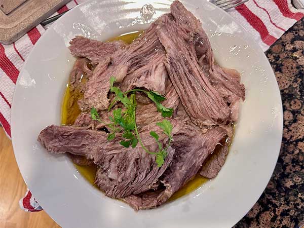 New Orleans boiled brisket