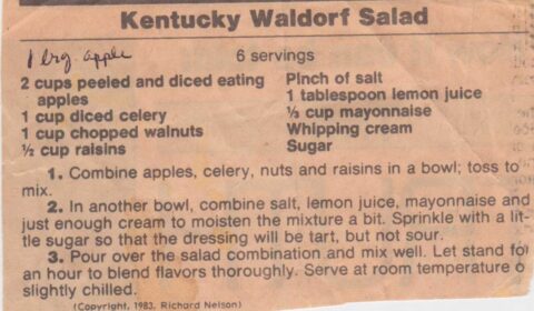 Madeline’s Waldorf Salad recipe