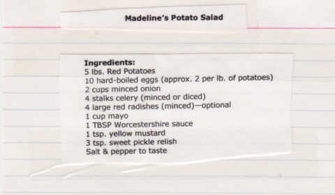 Madeline’s potato salad recipe