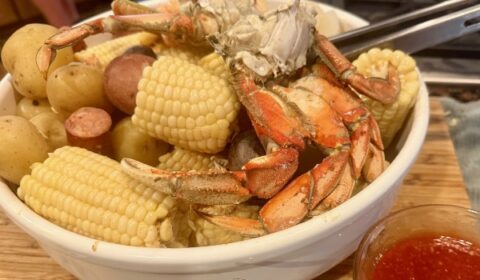 Dungeness crab boil